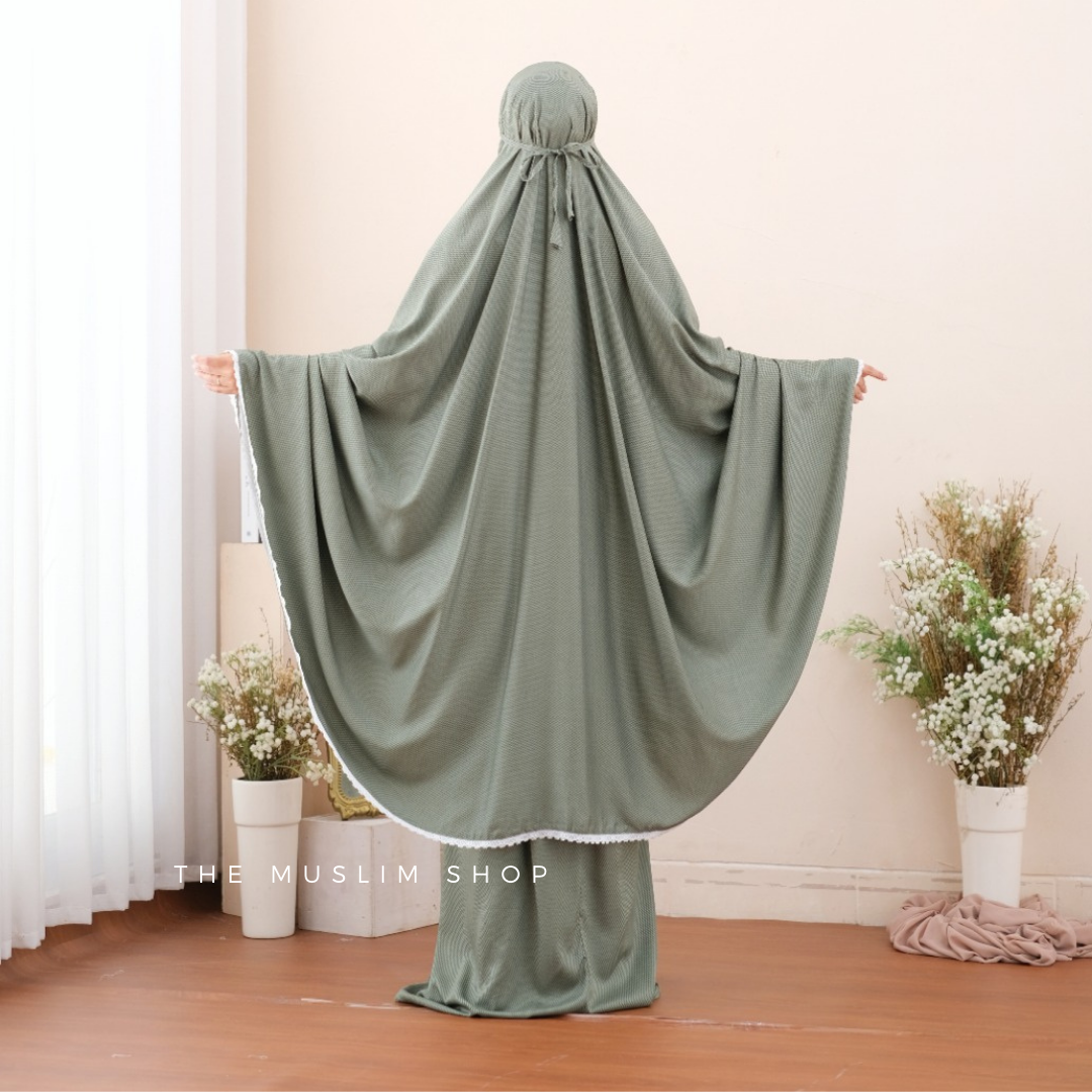 New! Pre Order! Signature Rayon Telekung Geomatric Series