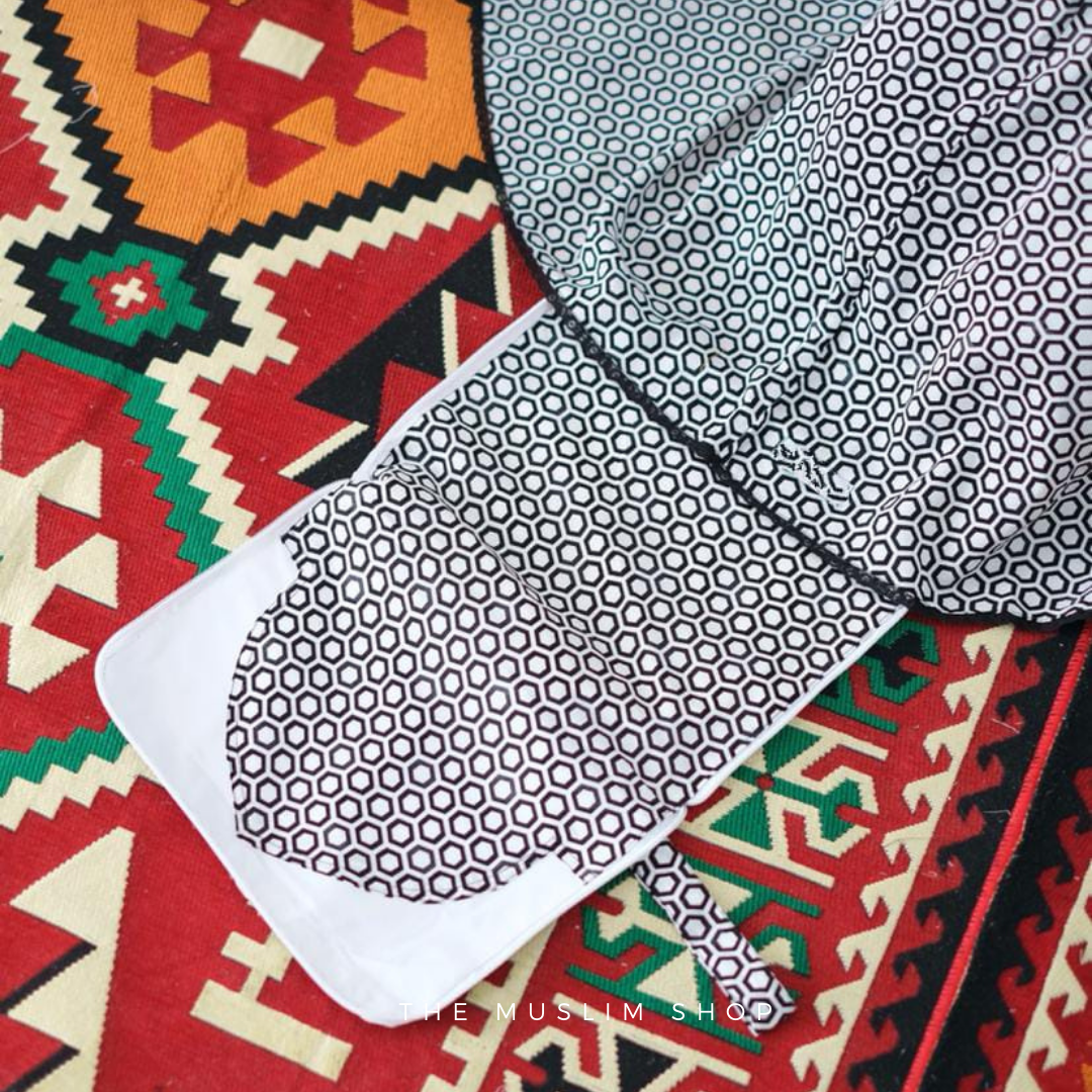 New!! Comfy Rayon Telekung in Honey Comb Design
