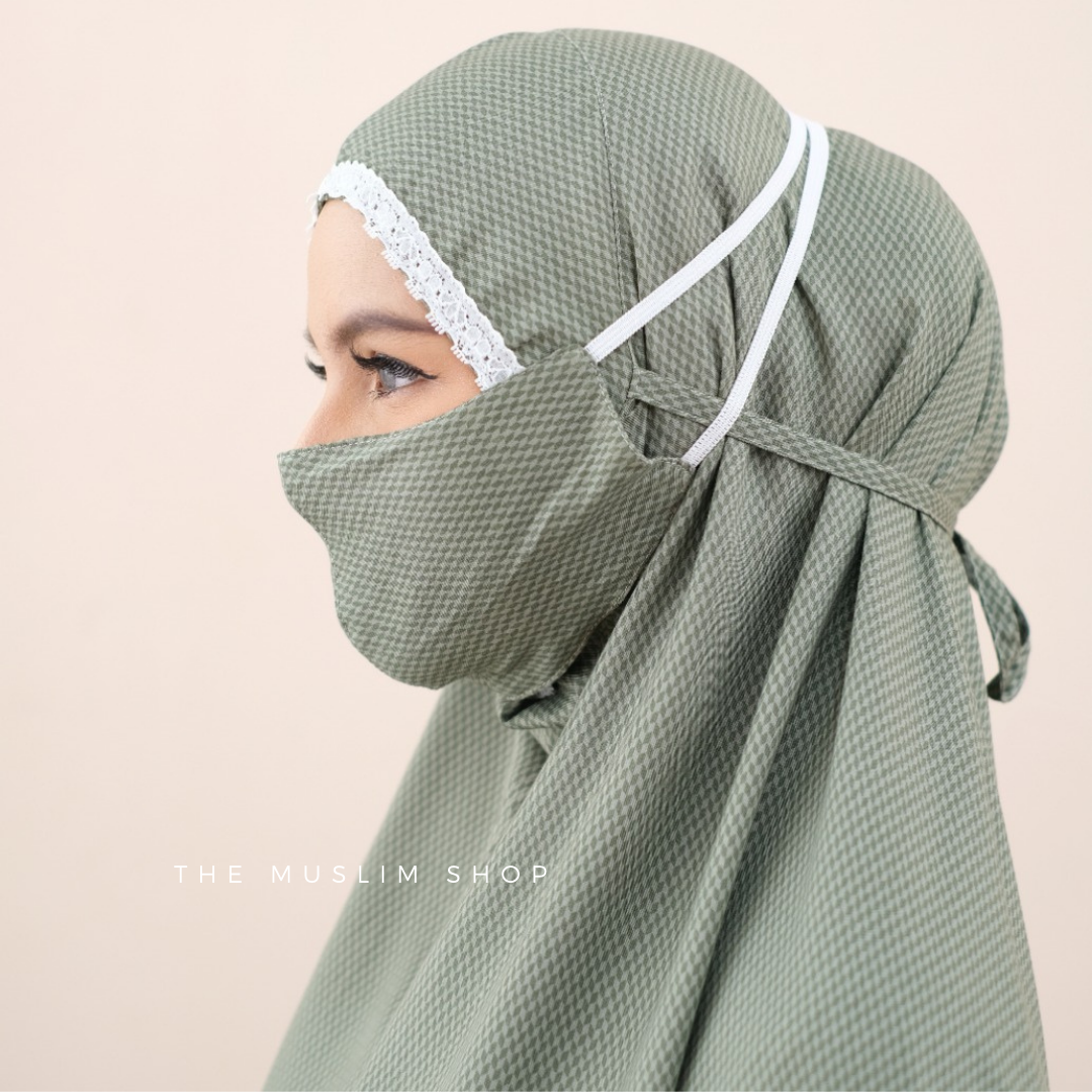 New! Pre Order! Signature Rayon Telekung Geomatric Series