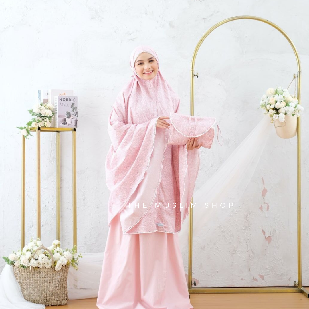 PO! Japanese Cotton Telekung in Paisley Series