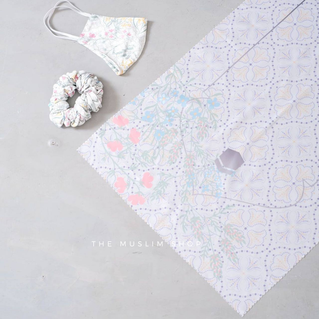 Pre Order! Bloom Series Premium Set - Rayon Prayer Wear with Matching Sejadah