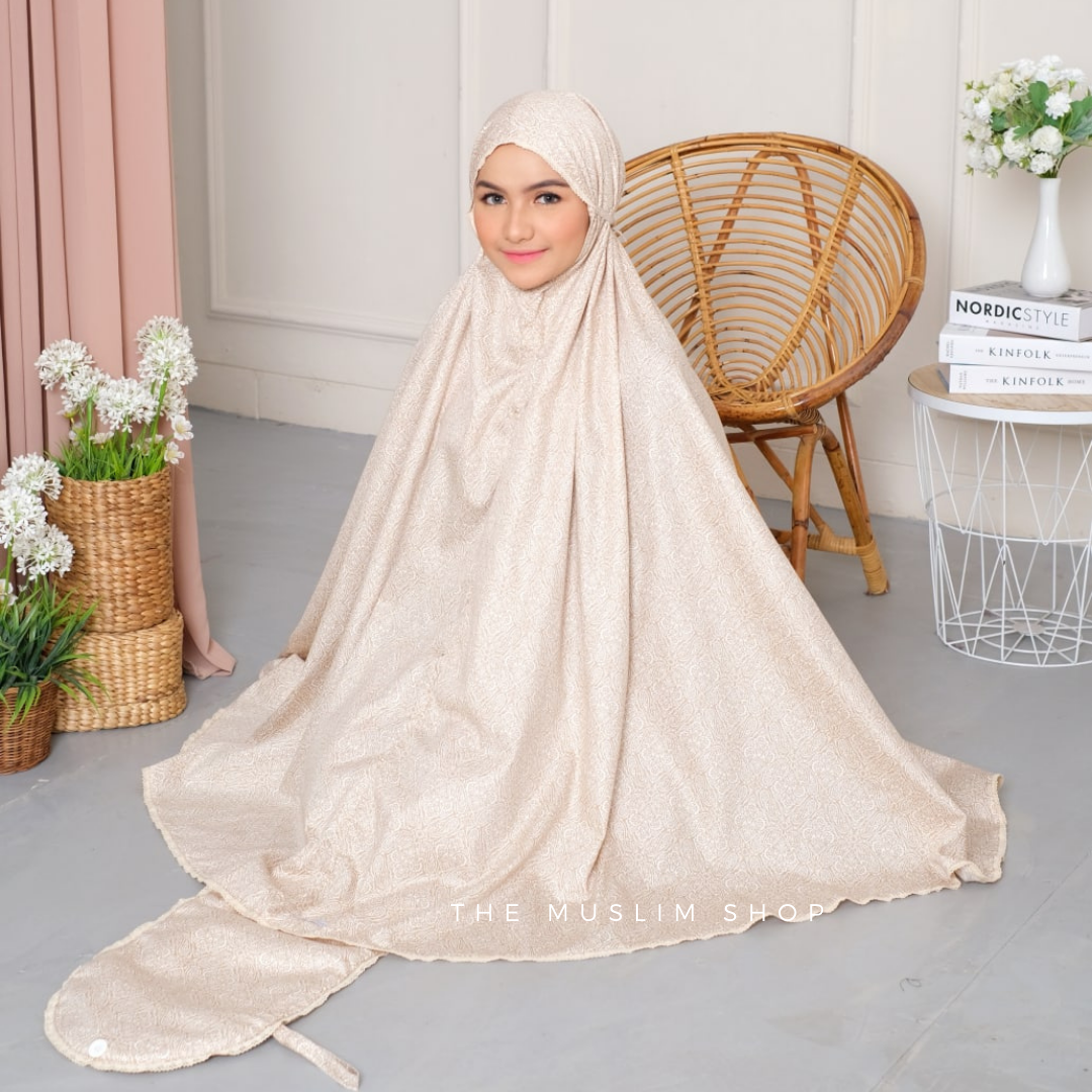 PO! Japanese Cotton Telekung in Paisley Series