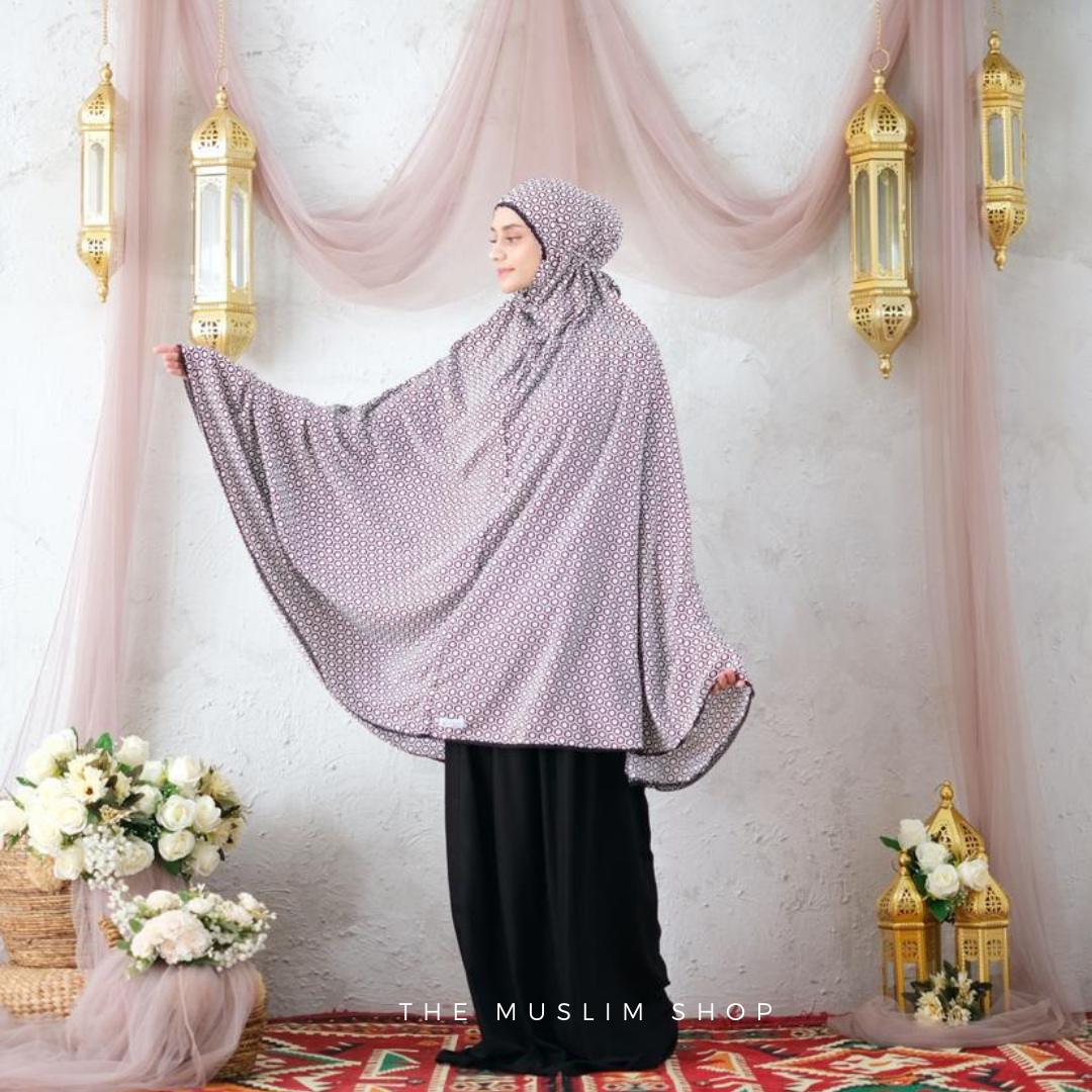 New!! Comfy Rayon Telekung in Honey Comb Design