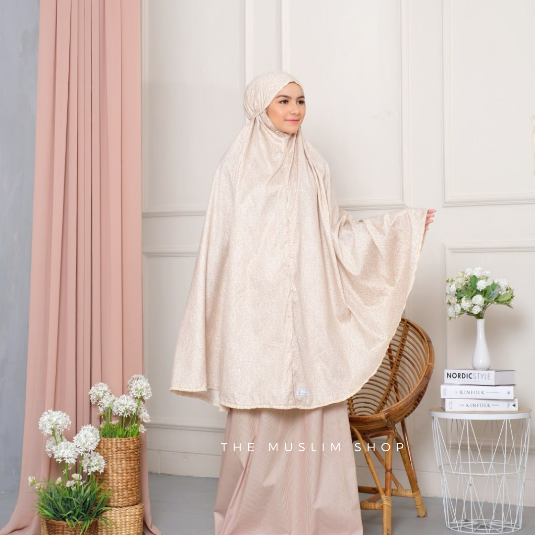 PO! Japanese Cotton Telekung in Paisley Series