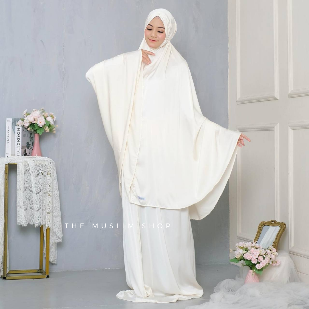 Pre Order. Zalina Armani Silk Telekung