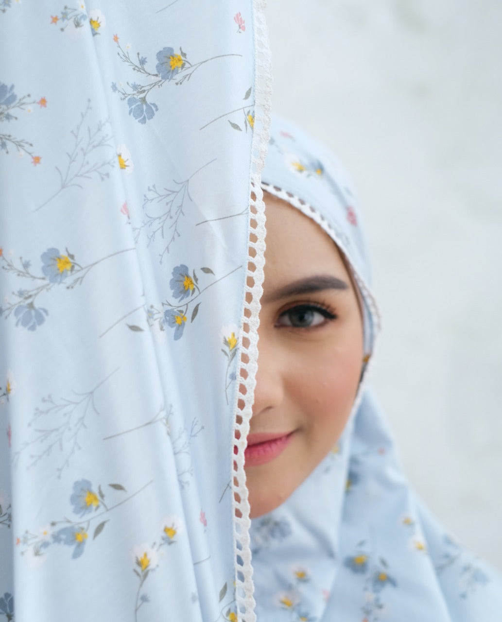 Pre Order! Peony Series! Japanese Cotton Telekung