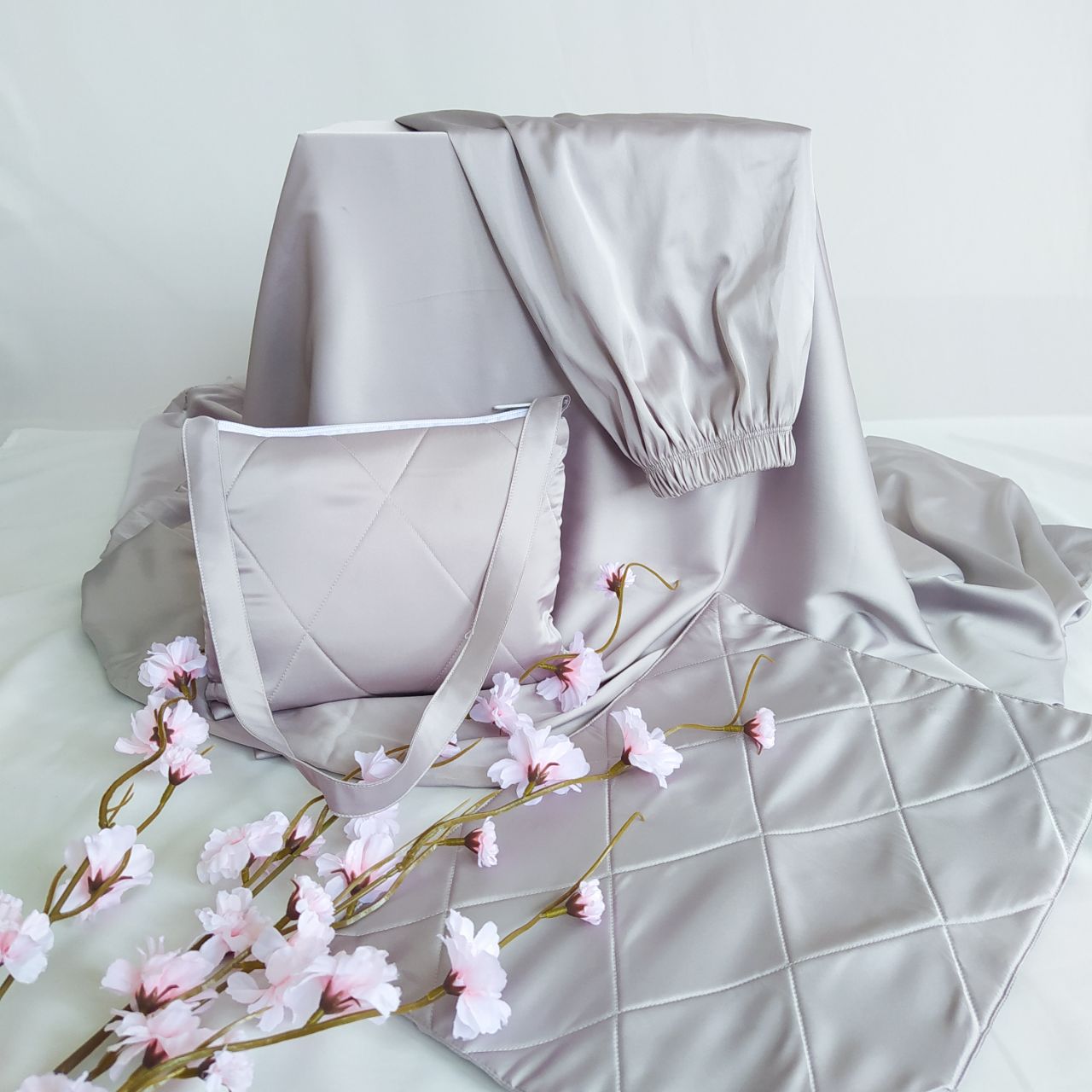 Pre Order. Zalina Armani Silk Telekung