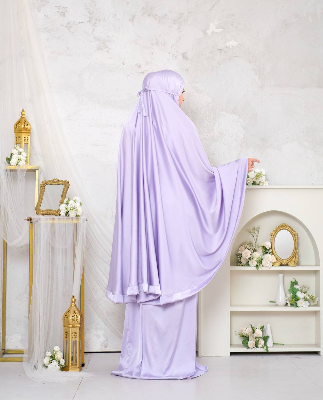 Pre Order. Zalina Armani Silk Telekung
