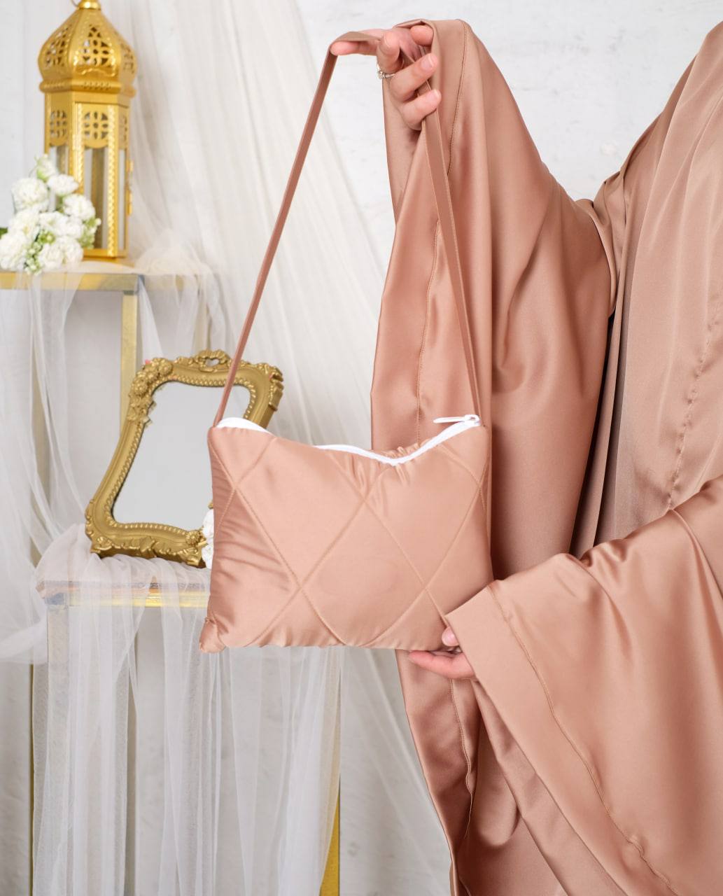 Pre Order. Zalina Armani Silk Telekung