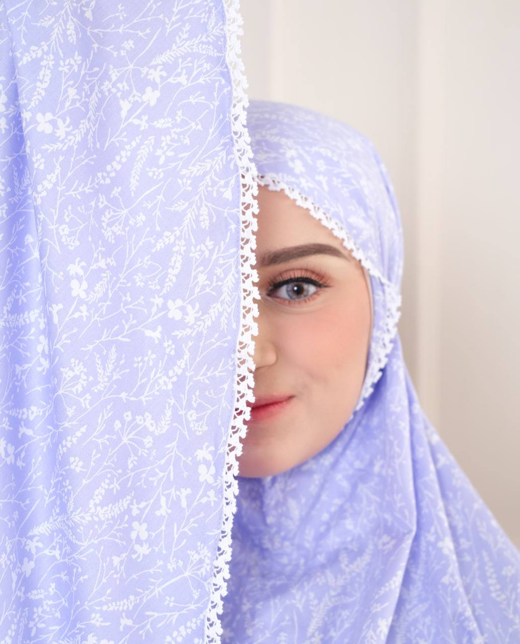 Pre Order! Japanese Cotton Telekung in Lavender Series