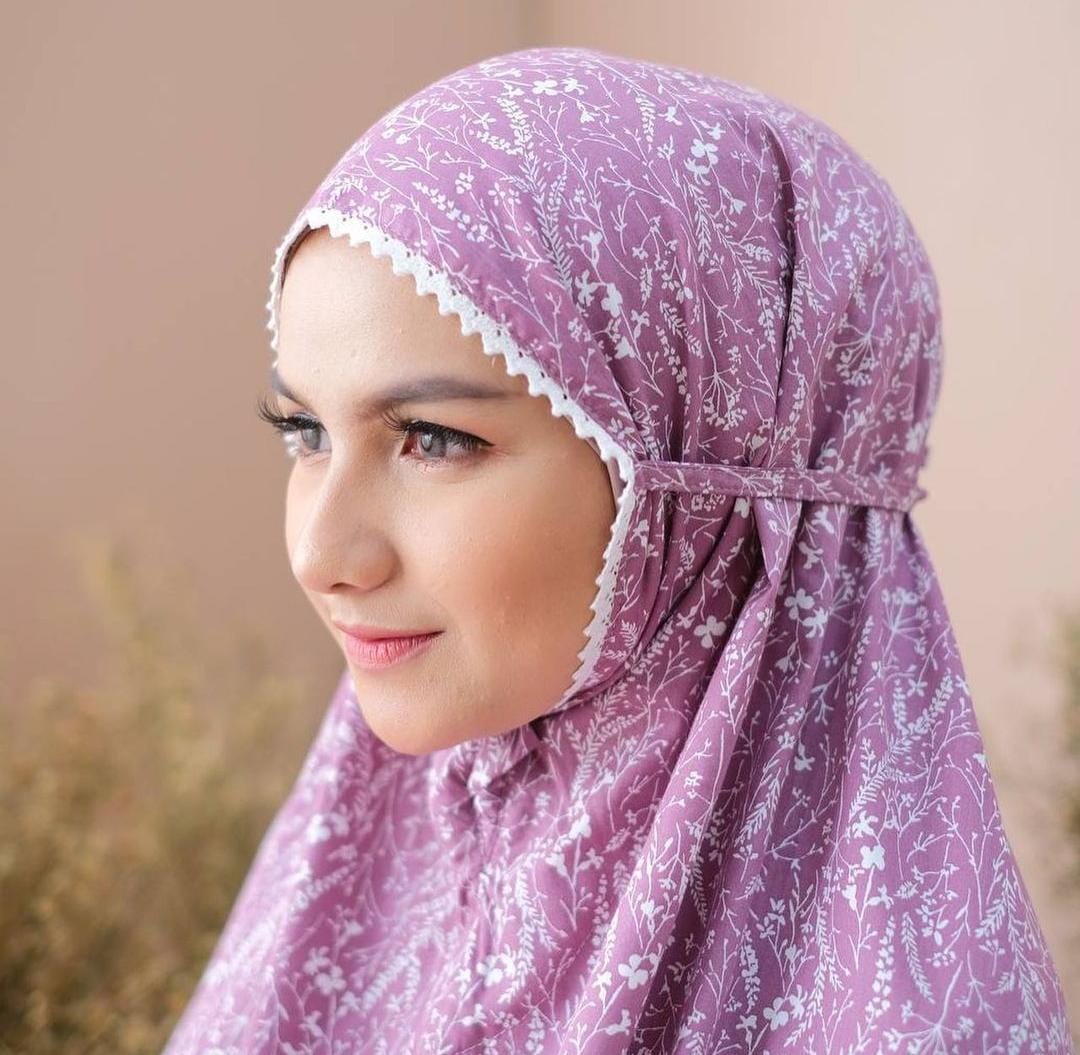Pre Order! Japanese Cotton Telekung in Lavender Series