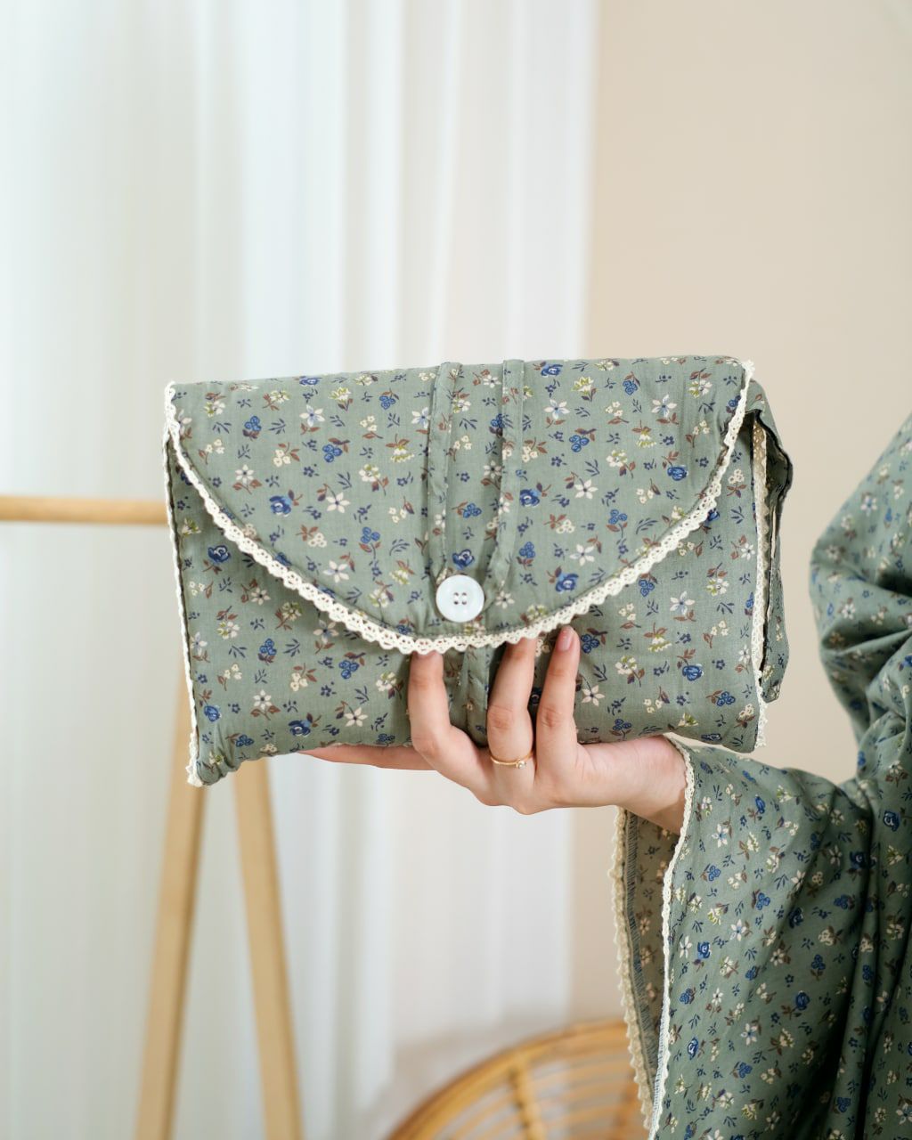 Pre Order. Japanese Cotton Telekung - Floral.Series
