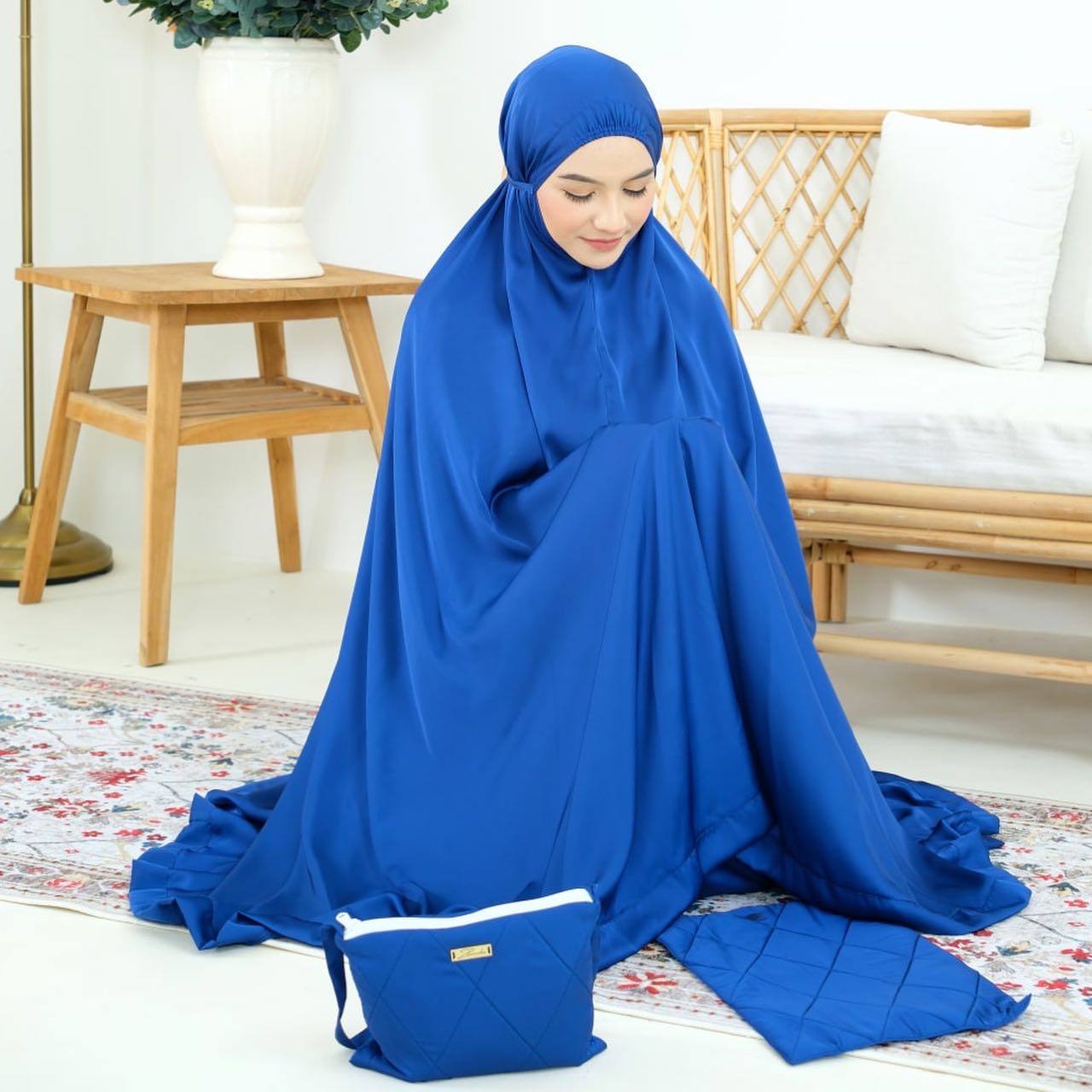 Pre Order. Zalina Armani Silk Telekung