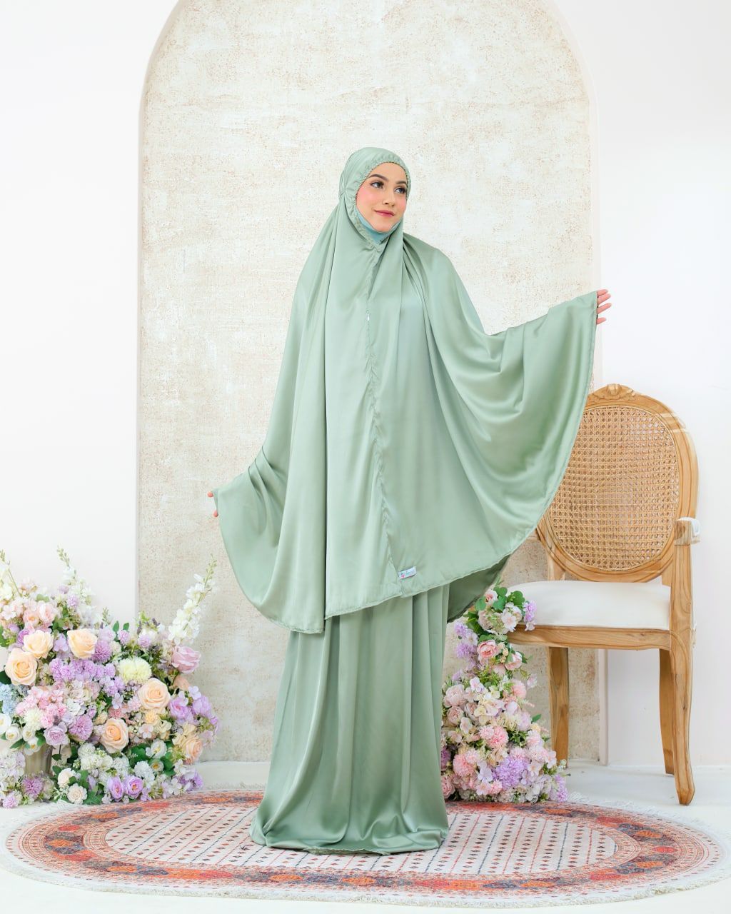 Pre order! Aleena Mini- Travel Silk Telekung