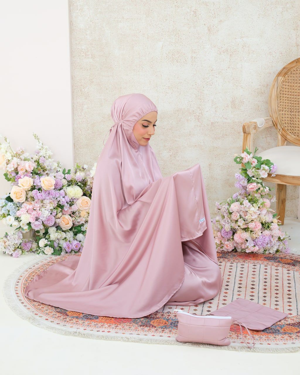 Pre order! Aleena Mini- Travel Silk Telekung