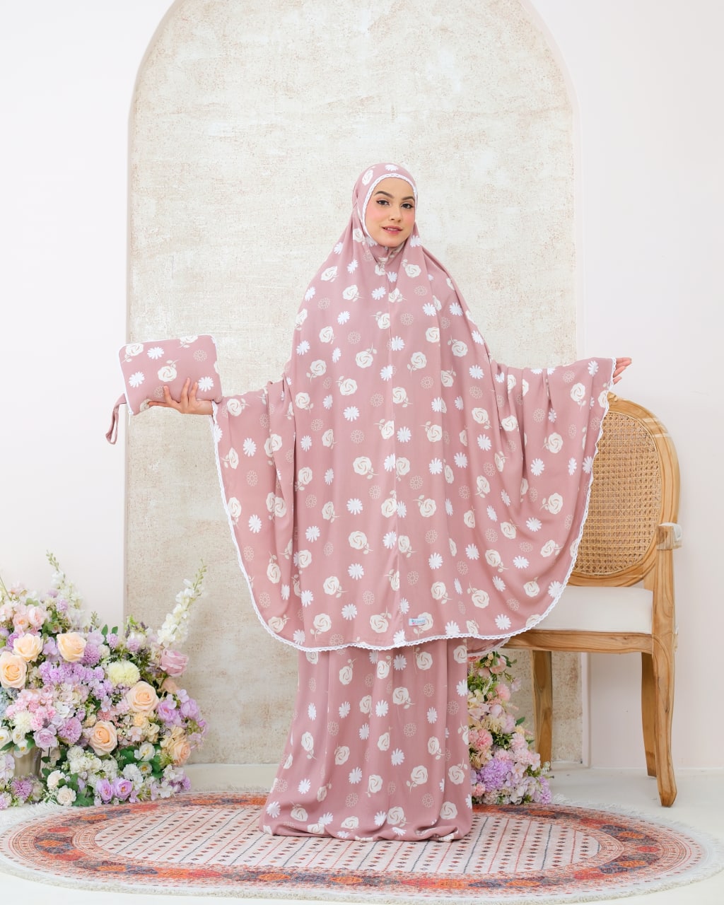 Pre Order! Signature Rayon Prayer Wear in Rose Series