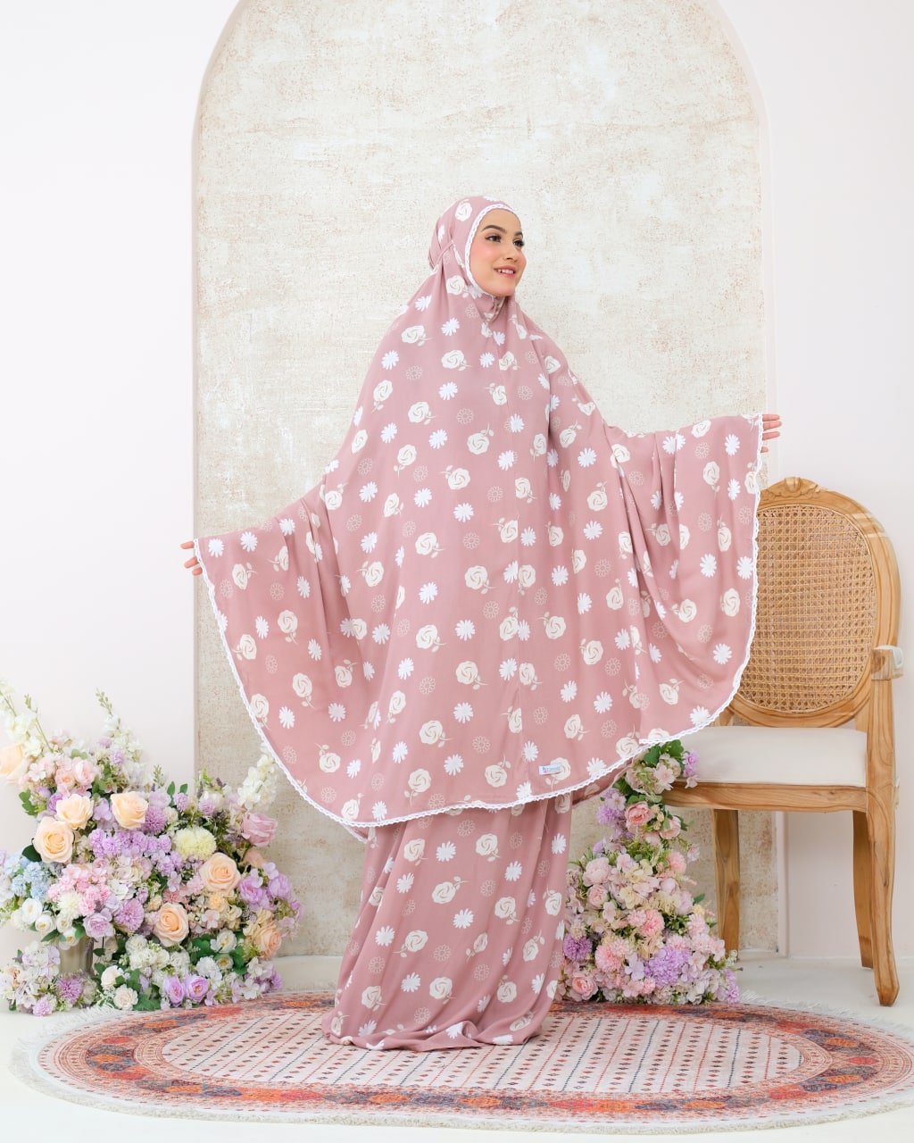 Pre Order! Signature Rayon Prayer Wear in Rose Series