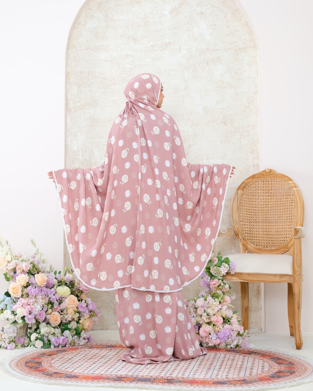 Pre Order! Signature Rayon Prayer Wear in Rose Series