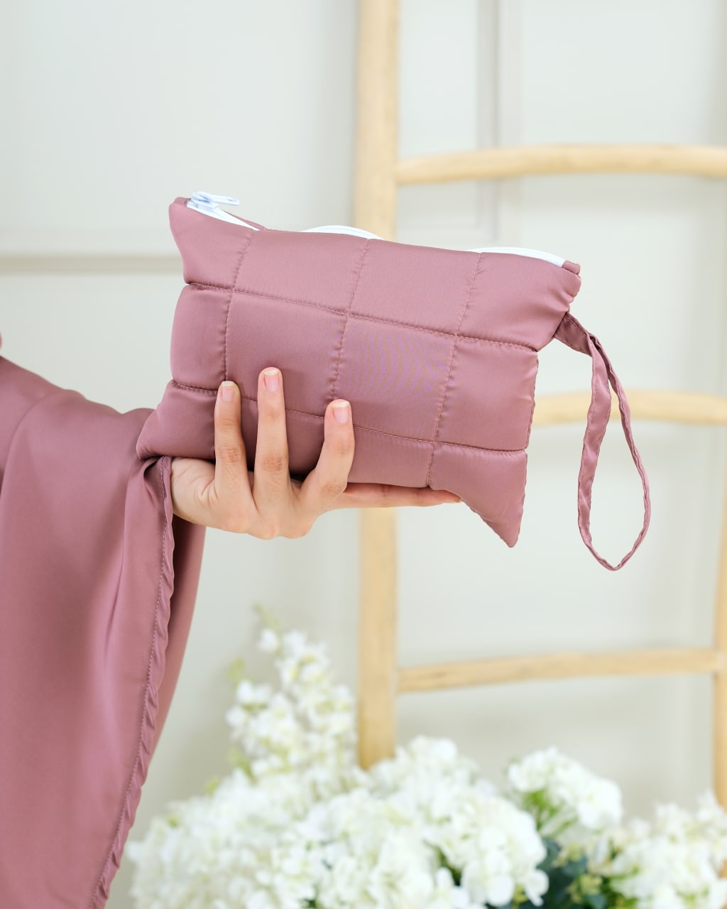 Pre order! Aleena Mini- Travel Silk Telekung