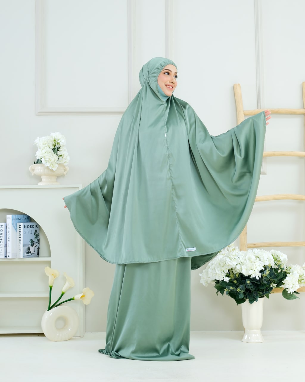 Pre order! Aleena Mini- Travel Silk Telekung