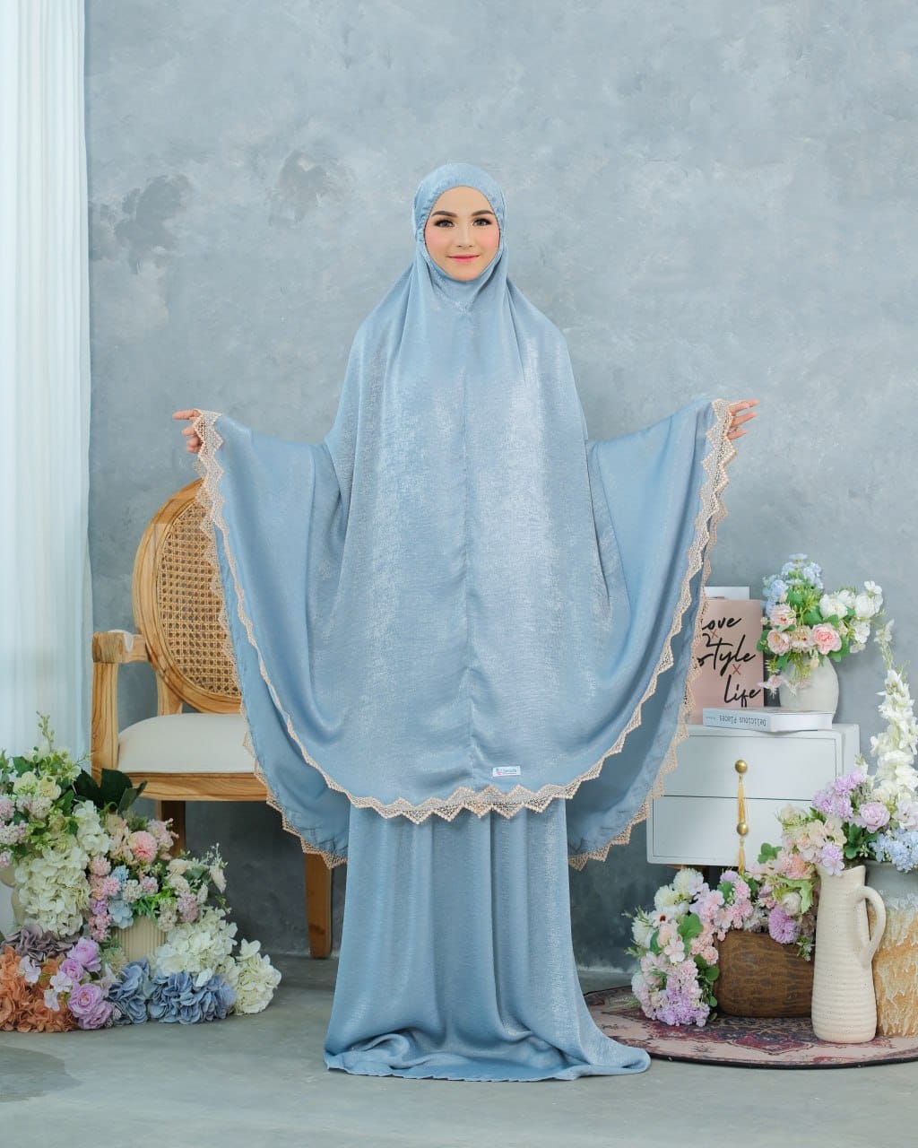 Pre Order! New! Santorini Silk Telekung
