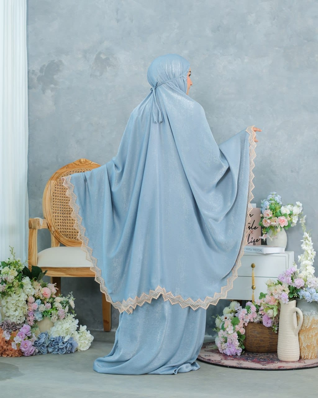 Pre Order! New! Santorini Silk Telekung