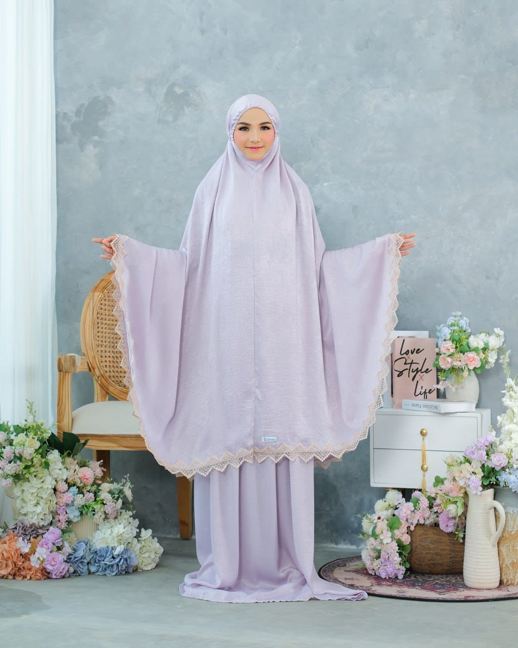 Pre Order! New! Santorini Silk Telekung