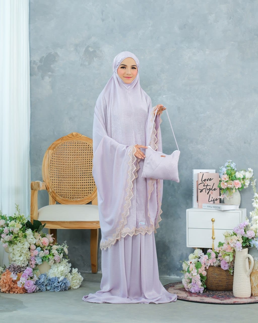 Pre Order! New! Santorini Silk Telekung