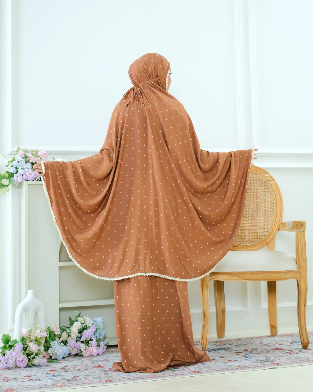 Pre Order! Signature Rayon Prayer Wear in Polka Series