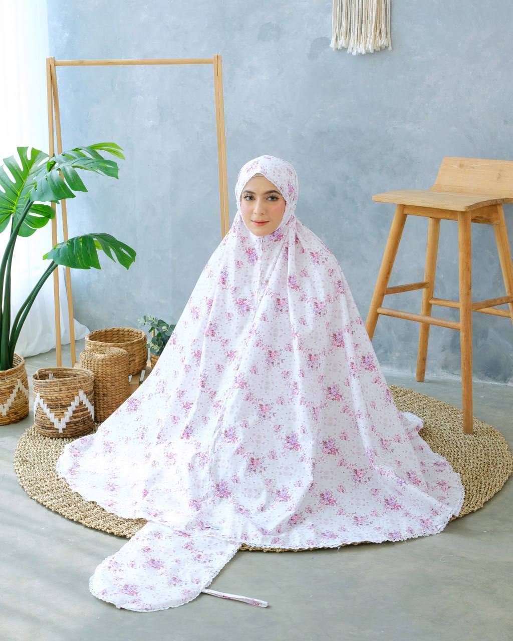 Pre Order!  Garden Rose Series! Japanese Cotton Telekung