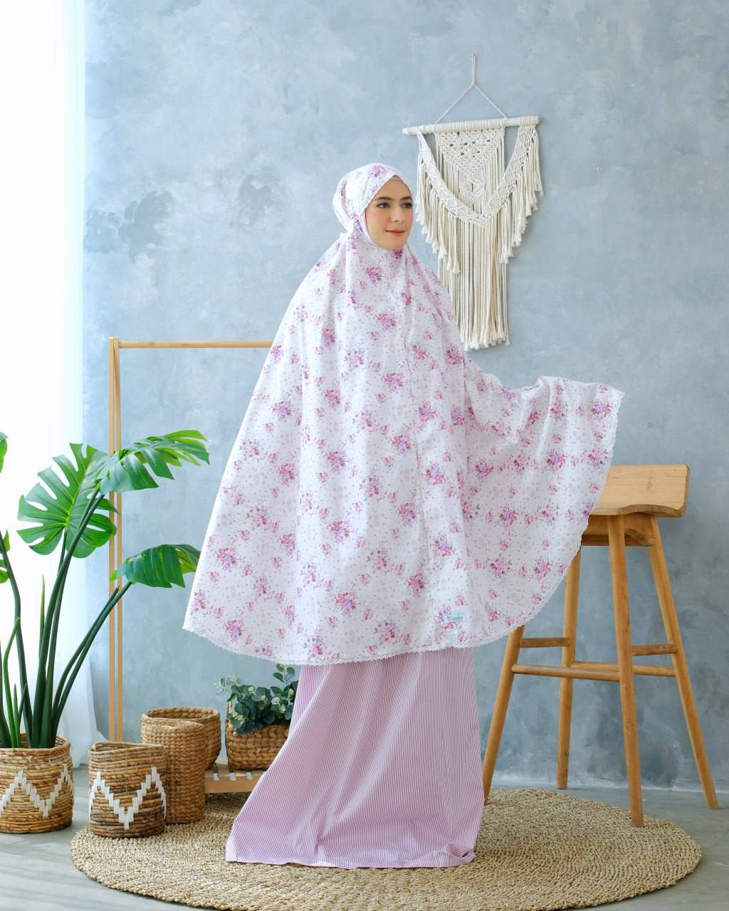 Pre Order!  Garden Rose Series! Japanese Cotton Telekung