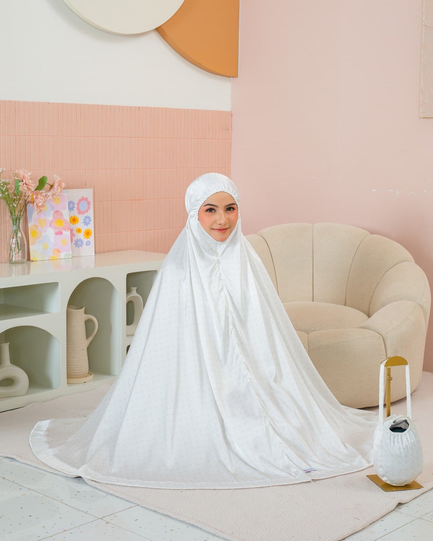 New ! Shafira 2 in 1 Armani Silk Telekung (Pre Order)