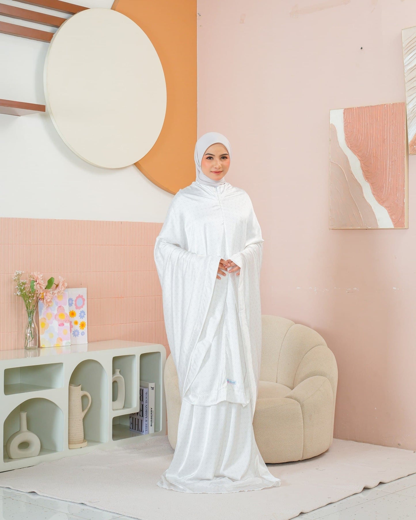 New ! Shafira 2 in 1 Armani Silk Telekung (Pre Order)