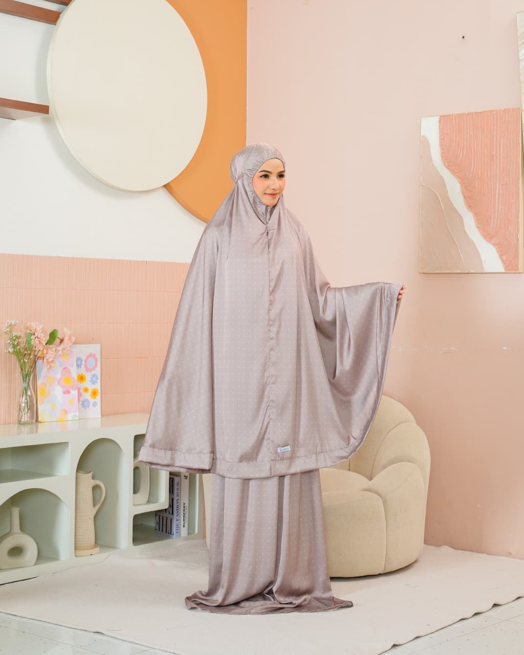 New ! Shafira 2 in 1 Armani Silk Telekung (Pre Order)