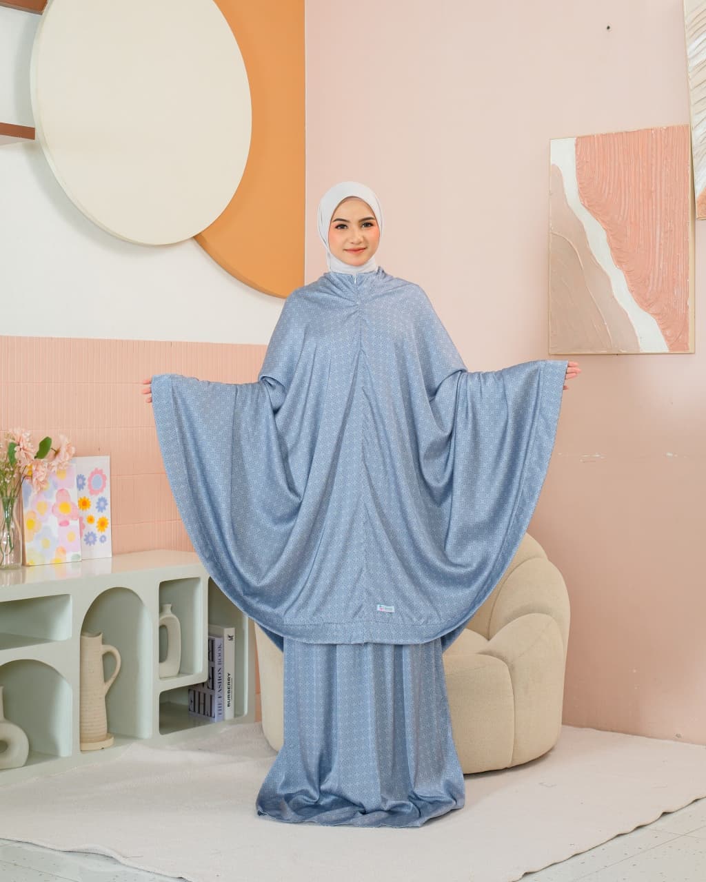 New ! Shafira 2 in 1 Armani Silk Telekung (Pre Order)