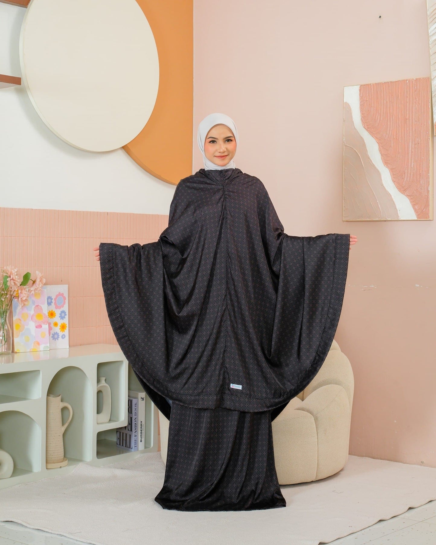 New ! Shafira 2 in 1 Armani Silk Telekung (Pre Order)