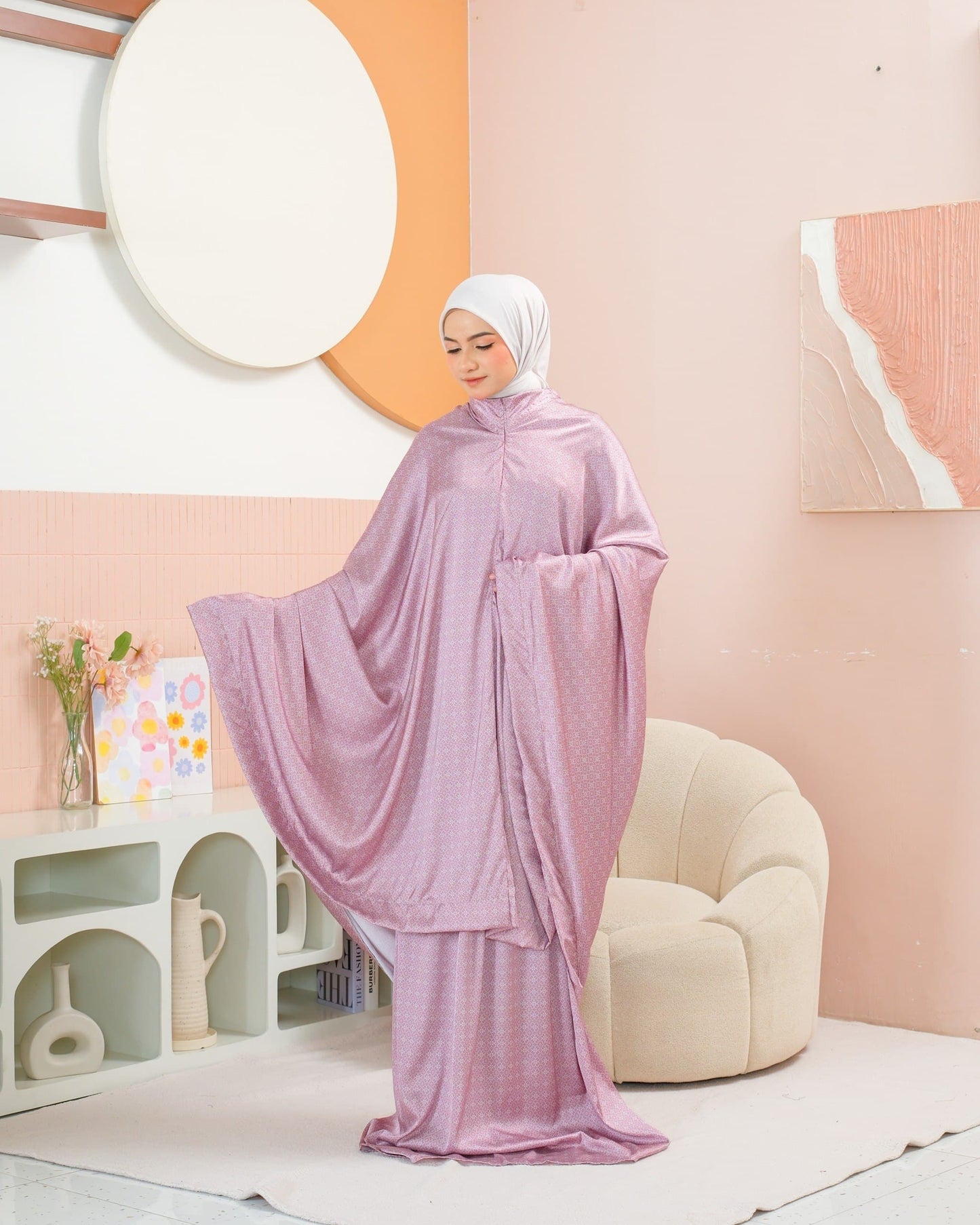 New ! Shafira 2 in 1 Armani Silk Telekung (Pre Order)