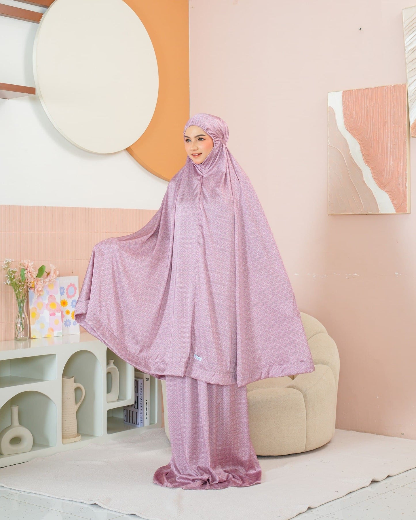 New ! Shafira 2 in 1 Armani Silk Telekung (Pre Order)