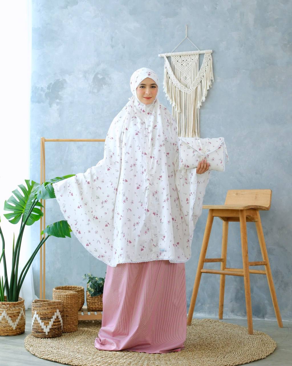 Pre Order!  Poppy! Japanese Cotton Telekung