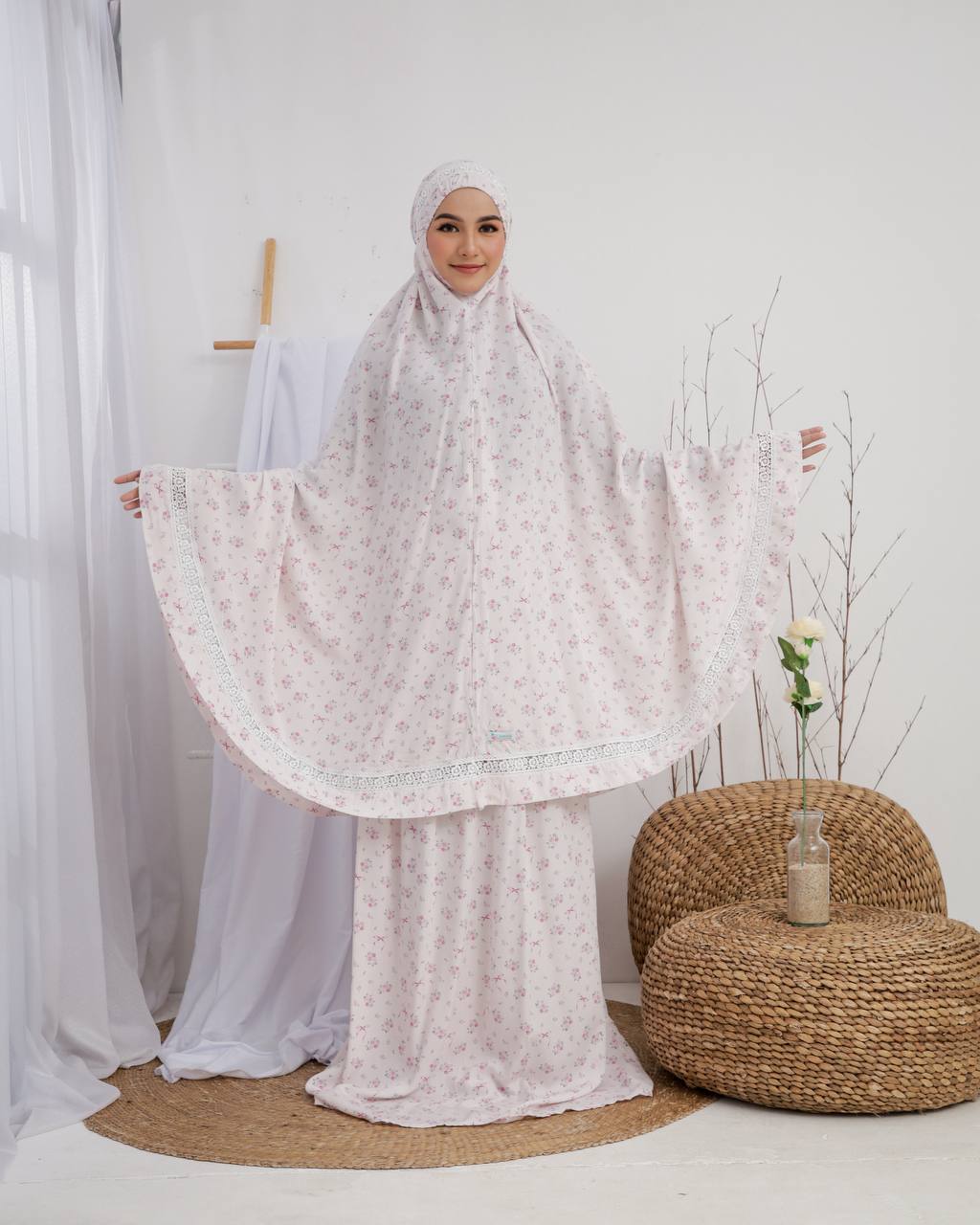 New! Nora Signature Rayon Valencia Telekung(Pre Order)