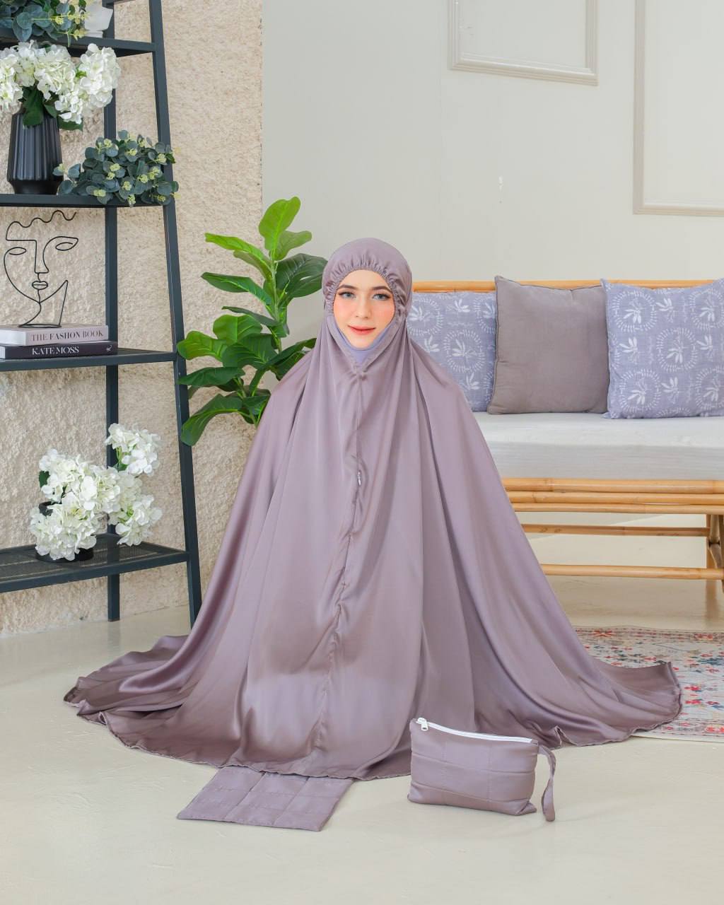 Pre order! Aleena Mini- Travel Silk Telekung