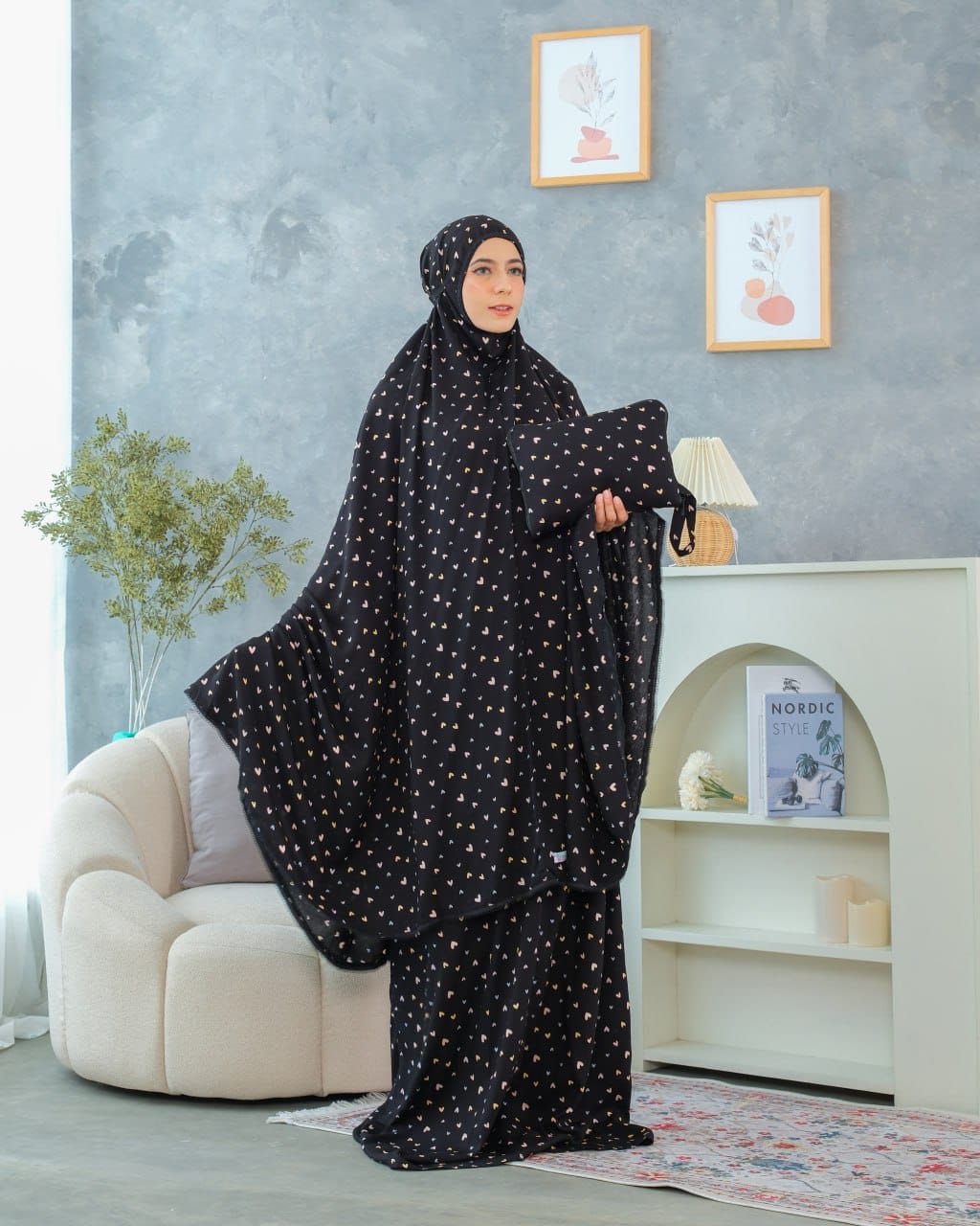 Pre Order! Signature Rayon Prayer Wear in Polka Rainbow Series