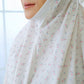 Pre Order!  Flower Love Premium! Japanese Cotton Telekung (with Jersey Chin)