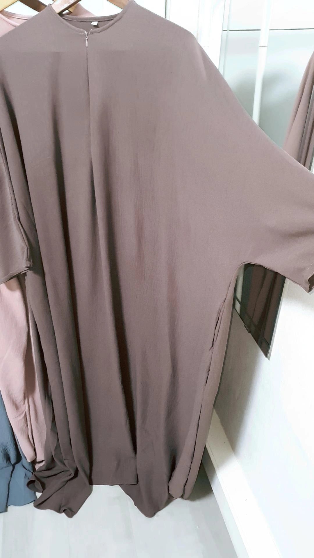 Instock- Haiza - Batwing Crinkle Abaya