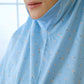 Pre Order!  Flower Love Premium! Japanese Cotton Telekung (with Jersey Chin)