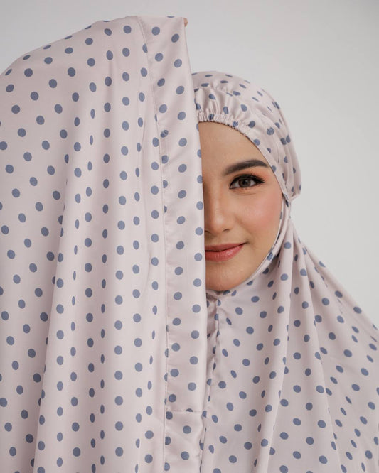 New! Polka Armani Silk Telekung (Pre Order)