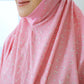 Pre Order!  Flower Love Premium! Japanese Cotton Telekung (with Jersey Chin)