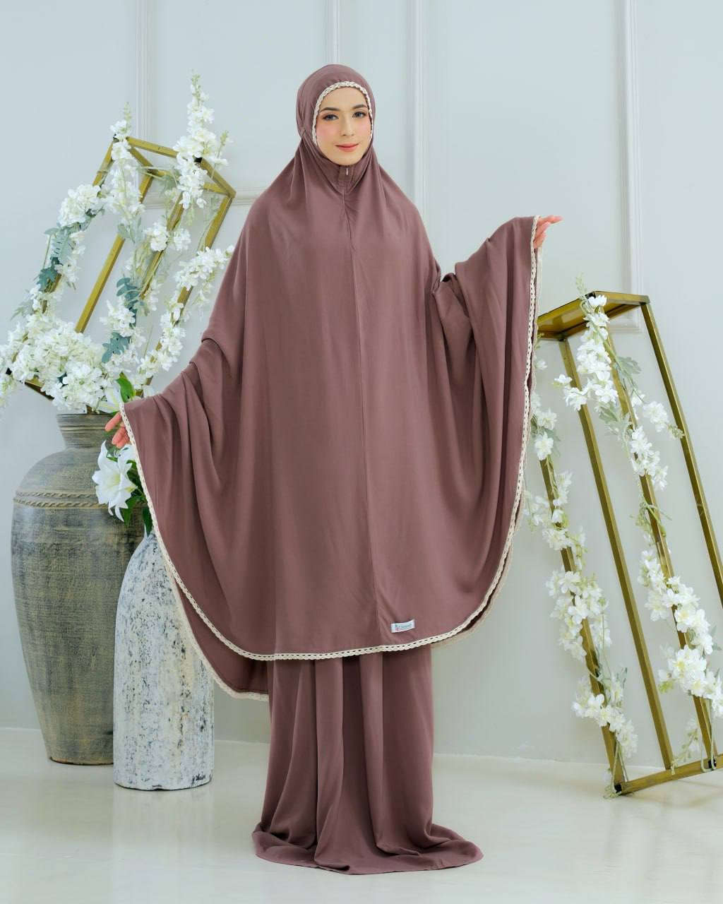 Pre Order! Rania 2 in 1! Plain Rayon Telekung