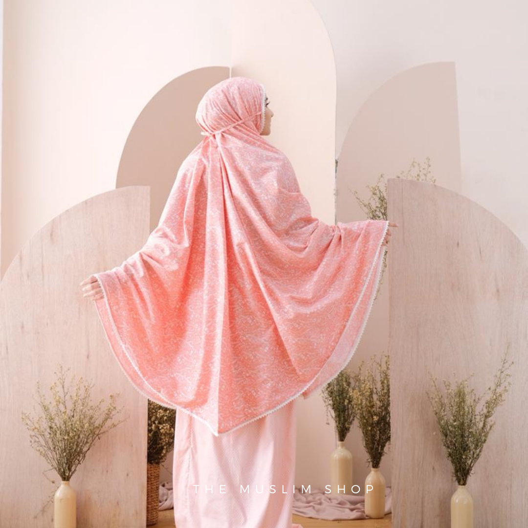 Pre Order!  Japanese Cotton Telekung in Lavender Series