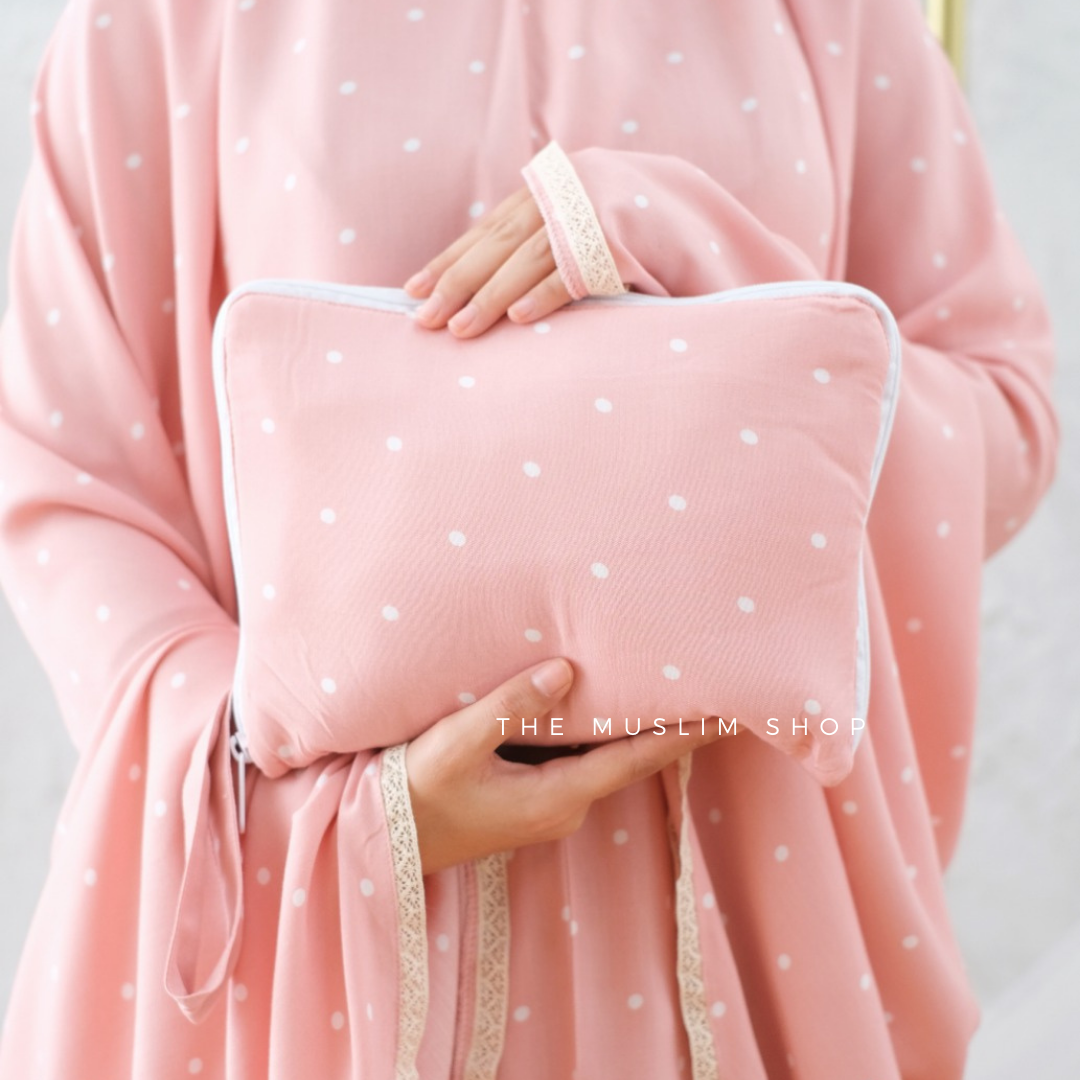Pre Order ! Comfy Rayon Telekung in Polka Series